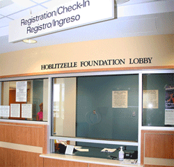 Hoblitzelle Foundation Lobby Desk